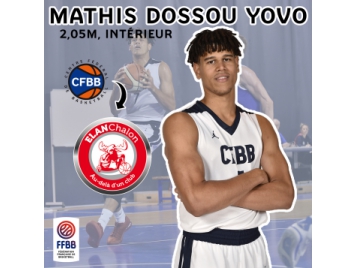 Mathis Dossou Yovo jouera à Chalon la saison prochaine Mathis Dossou Yovo