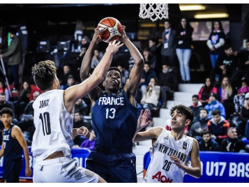 Essomé Miyem avec les U17 en 2018 - Photo : FIBA