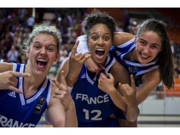 Iliana Rupert, Zoé Wadooux et Marine Fauthoux - Photos : FIBA Iliana Rupert, Zoé Wadooux et Marine Fauthoux