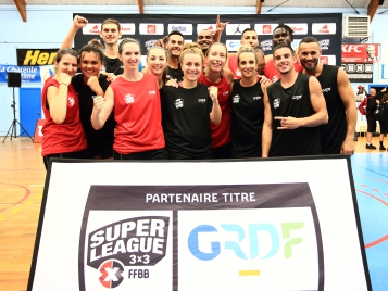 Les quatre équipes qualifiées pour l'Open de France - Photo : Tony Voisin/FFBB Les quatre équipes qualifiées pour l'Open de France
