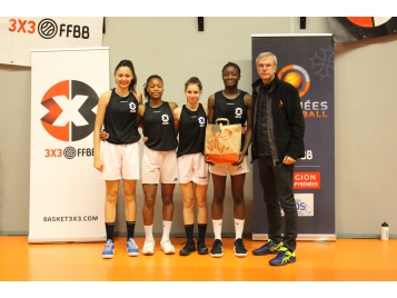 Les U15 féminines gagnantes du 3x3 à Pibrac