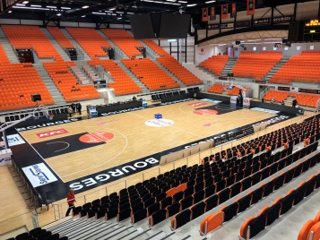 Le Prado de Bourges en sommeil comme toute l'Europe du basket - Photo : Tango Bourges Basket